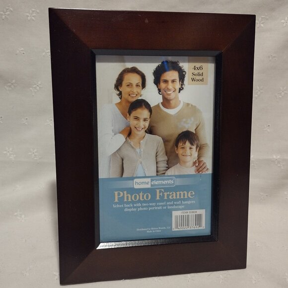 Home Elements || Wood Photo Frame 4 x 6 - Picture 5 of 6